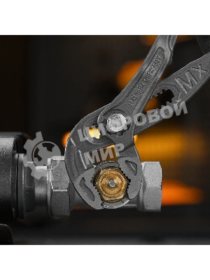 Клещи переставные Denzel кнопочный механизм, обливные рукоятки, 250 мм