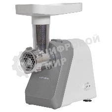 Мясорубка электрическая SUPRA MGS-2099 белый, 1600 Вт, 1.6 кг/мин, реверс, защита от перегрузки, насадки - 1