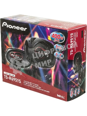 Колонки автомобильные Pioneer TS-R6951S 400Вт 4Ом 15x23см (6x9дюйм) (ком.:2кол.) коаксиальные трехполосные