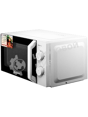 Микроволновая печь Brayer BR2507 белый, 20 л, 700 Вт, переключатели - поворотный механизм