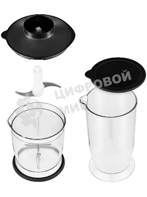 Блендер погружной Kitfort КТ-3041-3 350Вт черный/бирюзовый