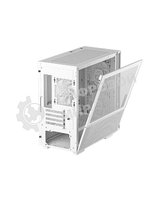 Компьютерный корпус Deepcool CH360 WH без БП, боковое окно (закаленное стекло), 2x140мм ARGb LED вентилятор спереди и 1x120мм ARGb LED вентилятор сзади, белый, mATX