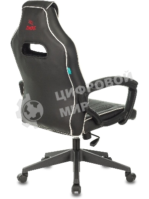 Кресло Zombie Z3 черный/красный, экокожа, 120 кг, механизм качания