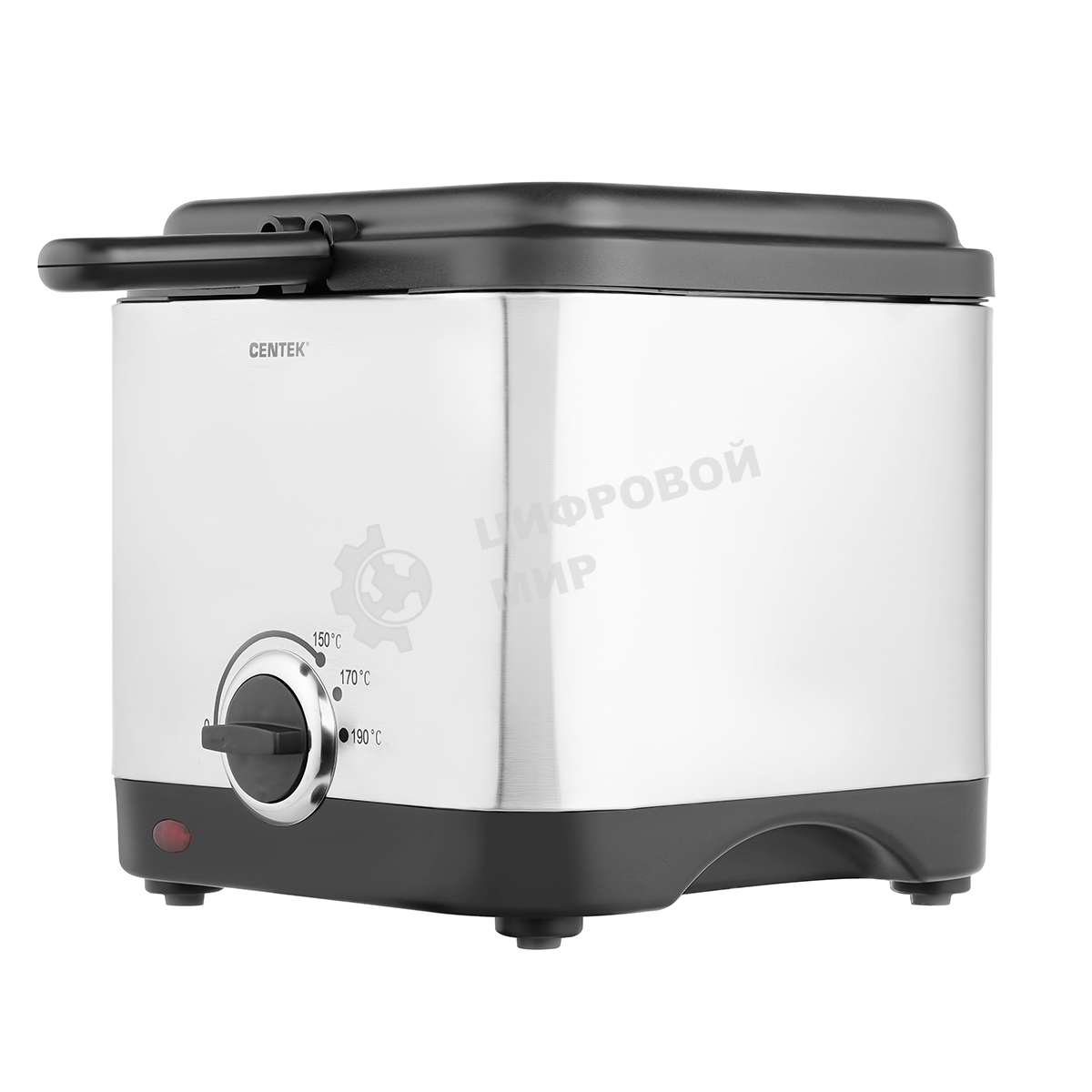 Фритюрница Centek CT-1430 900 Вт объем 1,5лЧаша - антипригарная, стальной корпус, окно