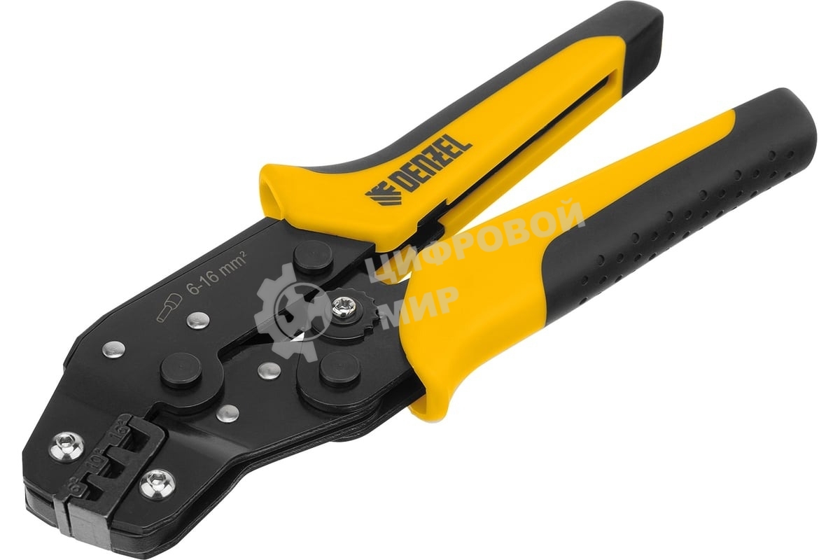 Клещи для обжима наконечников штыревых Denzel НШВ, НШВИ, НШВИ-2, 6-16 мм2