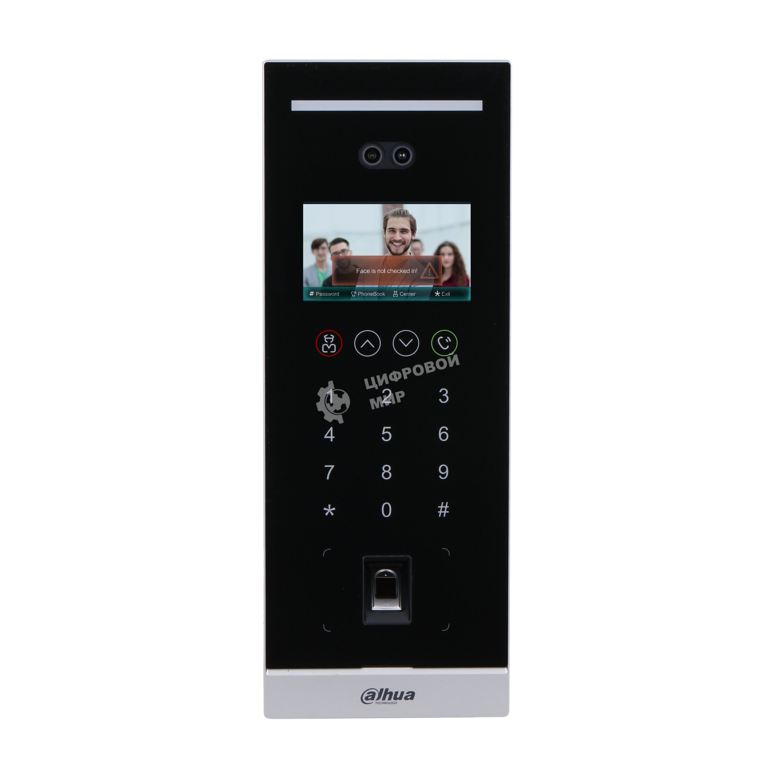 Видеопанель Dahua DHI-VTO6541H-S2 цветной сигнал цвет панели: черный