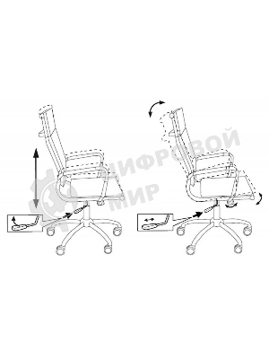 Кресло Бюрократ CH-993/red красный, экокожа