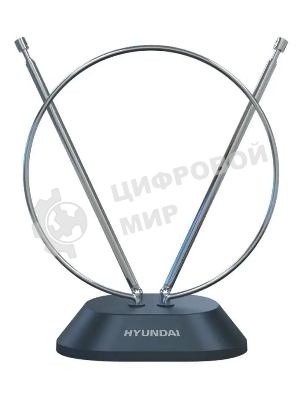 Антенна телевизионная Hyundai H-TAI100 3дБ пассивная черный