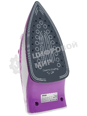 Утюг BBK ISE-1802 фиолетовый/белый, 1800 Вт, 20 г/мин, 60 г/мин, 180 мл