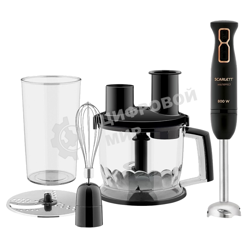 Блендер погружной Scarlett SC-HB42K09 черный;