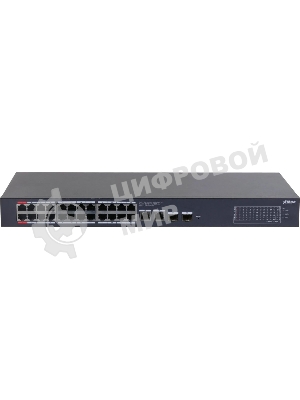 Коммутатор Dahua DH-CS4228-24GT-240 (L2) 26x1Gbит/с 2xКомбо(1000BASE-T/SFP) 24PoE 265W управляемый