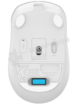 Мышь беспроводная A4Tech Fstyler FG15CS Air2 белый, 1200 dpi, радиоканал, USB, кнопки - 3