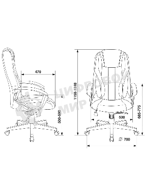 Кресло игровое Zombie 9 черный/синий, искусст.кожа/ткань, крестовина пластик