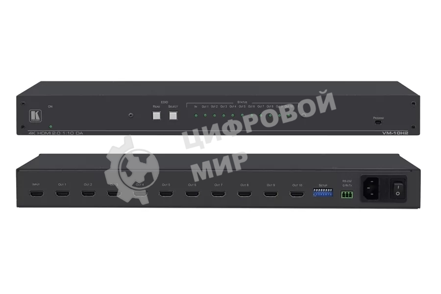 Усилитель-распределитель Kramer Electronics VM-10H2 1:10 HDMI; поддержка 4K, HDMI 2.0