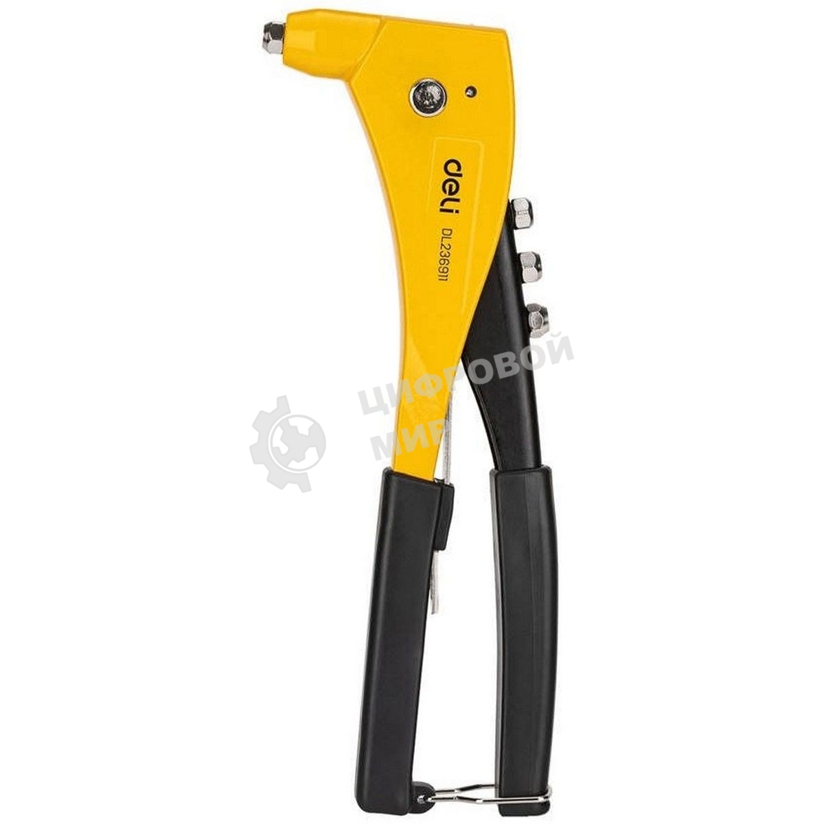 Ручной заклепочник Deli DL236911 265 мм, сталь Cr-Mo + алюминиевый сплав, диаметр 2,4/3,2/4,0/4,8 мм