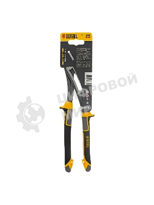 Клещи переставные Denzel трехкомпонентные рукоятки 240 мм
