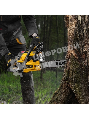 Пила цепная бензиновая Denzel DS-5218, шина 45 см, 52см3, 3 л.с., шаг 0,325, паз 1,5 мм, 72 зв