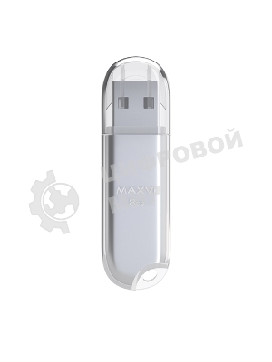 Флешка USB Maxvi P1 (FD8GBUSB20C10P1 silver), 8Gb, USB 2.0, R/W 12/5, серебристый