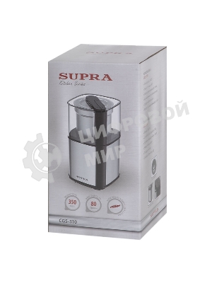 Кофемолка SUPRA CGS-310 300 Вт, 80 г, серебристый