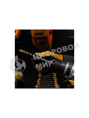 Сверло спиральное по металлу Denzel 11 x 142мм, Р6М5, Golden Tip, многогранная заточка