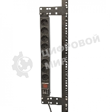 Кронштейн Hyperline, прямое, 141,2х44х2 мм (ВхШхГ), вертикальный, 19