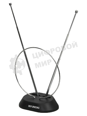 Антенна телевизионная Hyundai H-TAI100 3дБ пассивная черный