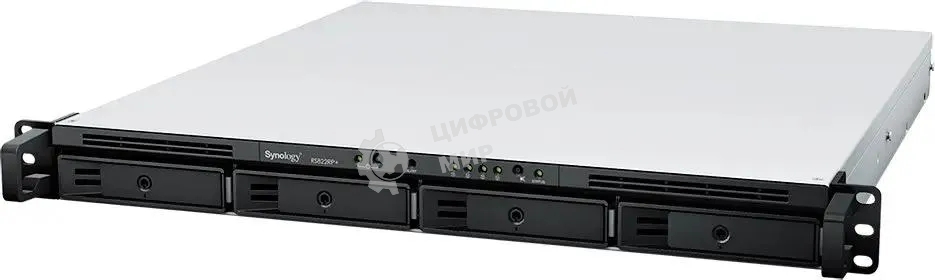 СХД стоечное исполнение 4BAY 1U NO HDD RS822RP+ SYNOLOGY