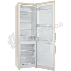 Холодильник Stinol STN 200 DE бежевый двухкамерный 249/75л морозилка снизу, No Frost