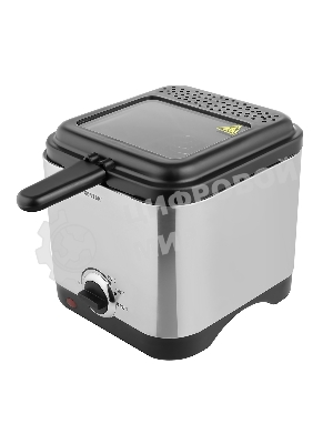 Фритюрница Centek CT-1430 900 Вт объем 1,5лЧаша - антипригарная, стальной корпус, окно