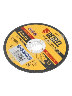 Круг отрезной по металлу Denzel, 125 х 2,5 х 22,2 мм, WA60TBF