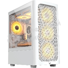 Компьютерный корпус Aerocool/Formula V Line Air Mesh G3 Plus White, MATX, Type-C*1, USB 3.0*2, FRONT 3x120мм FRGb, REAR 1x120мм FRGb