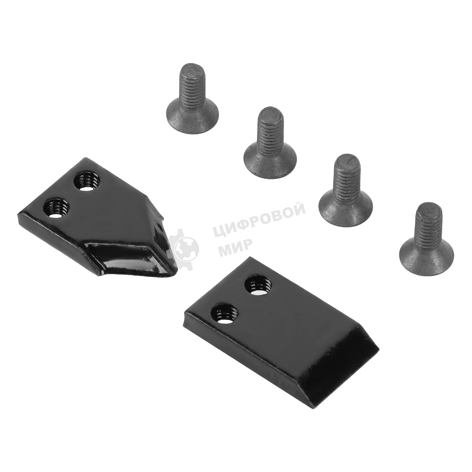 Нож шнека для грунта Denzel ER-80, диаметр 80 мм, комплект 2 шт