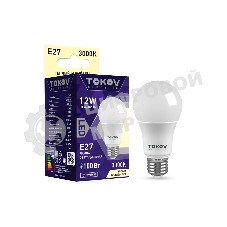 Лампа светодиодная TOKOV ELECTRIC 12Вт А60 3000К Е27 176-264В