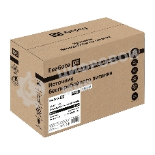 Источник бесперебойного питания ExeGate Smart LB-1000.LCD.AVR.2SH.USB (1000VA/650W, LCD, AVR, 2*Schuko, USB, батарея 12V 9Ah, черный)