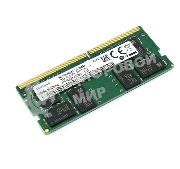 Оперативная память Samsung, DDR4, 16GB (1x16GB), 2933MHz, CL21, SO-DIMM, OEM