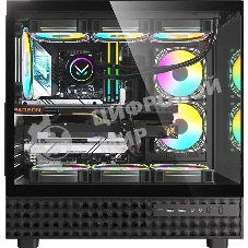 Компьютерный корпус AeroCool/Formula Crystal Z8 FLOE черный без БП ATX 3x120мм 5x140мм 1xUSB2.0 1xUSB3.0 1xUSB3.1 audio bott PSU