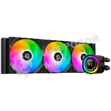 Система жидкостного охлаждения ID-Cooling FX360 TD ARGB Soc-AM5/AM4/1200/1700/1851 черный 4-pin 27.2dB Al+Cu LCD 350W Ret