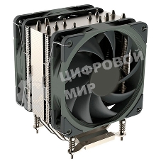 Кулер для процессора Alseye R26 серебристый, 92 мм, алюминий/медь, 2520 об/мин, 28 дБ, 4 pin, 280 Вт, 155 мм