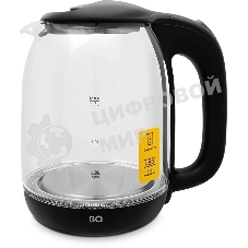 Чайник электрический BQ KT1830G, 2200Вт, 1.7л, черный