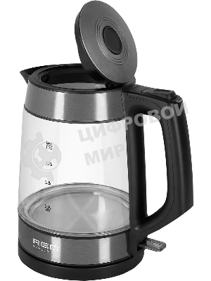 Чайник электрический Red Solution evolution RK-G20 1.7л. 2200Вт черный корпус: нерж.сталь/стекло (RK-G20)
