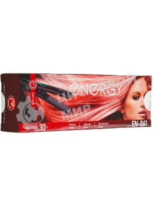 Выпрямитель для волос Energy EN-861 черный/зеленый, 18 мм, 220 °C, 1 режим