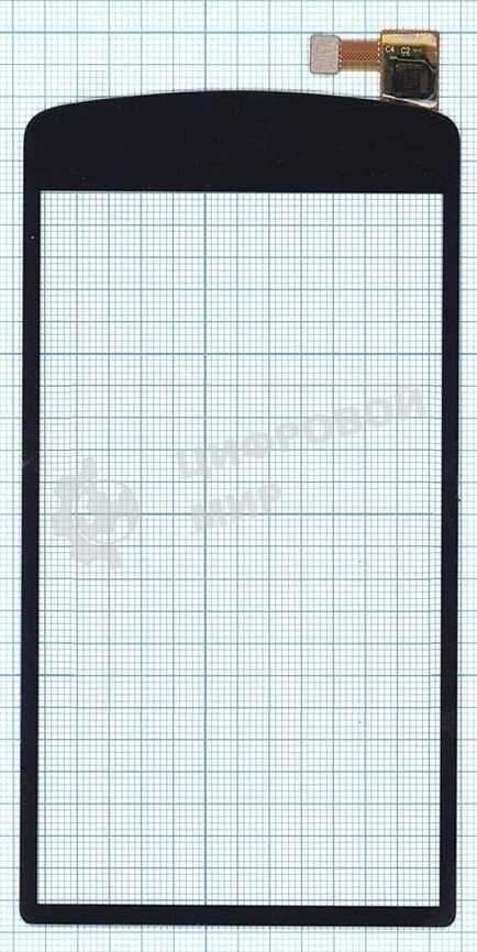 Сенсорное стекло (тачскрин) для OPPO N1 mini, черное