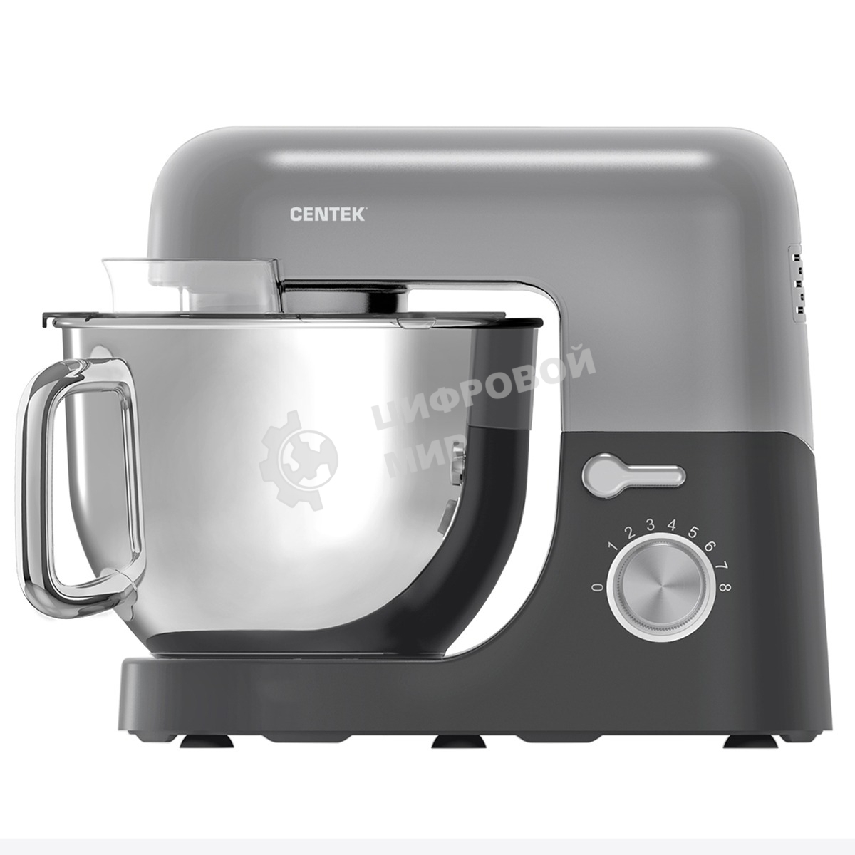 Миксер планетарный Centek CT-1151 DIJON (светл/серый)