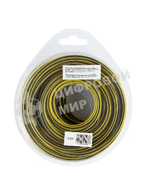 Леска для триммера Denzel двухкомпонентная квадратная, 3,0 мм х 12 м, блистер SkyCutter