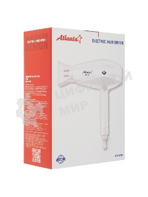 Фен Atlanta ATH-6787 белый, 2000 Вт
