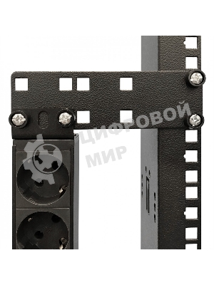 Кронштейн Hyperline, прямое, 141,2х44х2 мм (ВхШхГ), вертикальный, 19