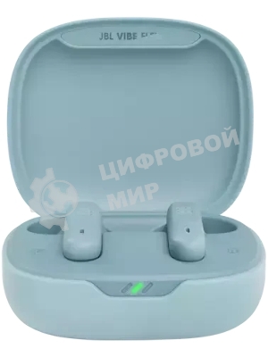 Наушники TWS JBL Wave Flex мятный, вкладыши, Bluetooth, до 8 ч
