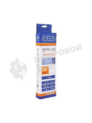 Стержни клеевые EDGE by PATRIOT 11x200 мм белые, упаковка 10 шт