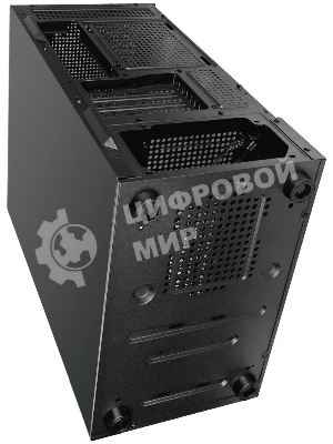 Компьютерный корпус Ginzzu CL475 mATX FAN 3*12LC4 передняя панель Стекло
