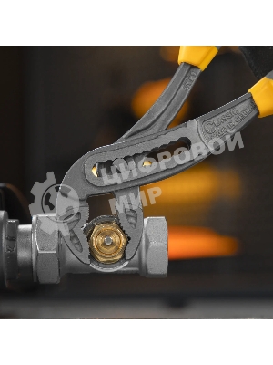 Клещи переставные Denzel трехкомпонентные рукоятки 240 мм